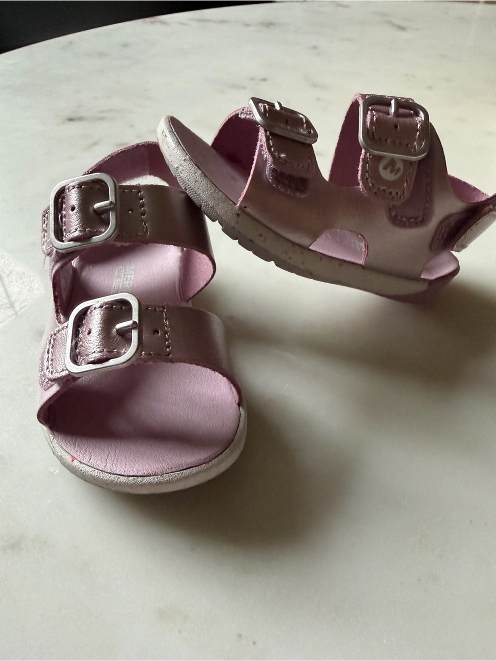 Merrell Bare Steps Sandal Lilac Metallic Toddler Size 4.5M